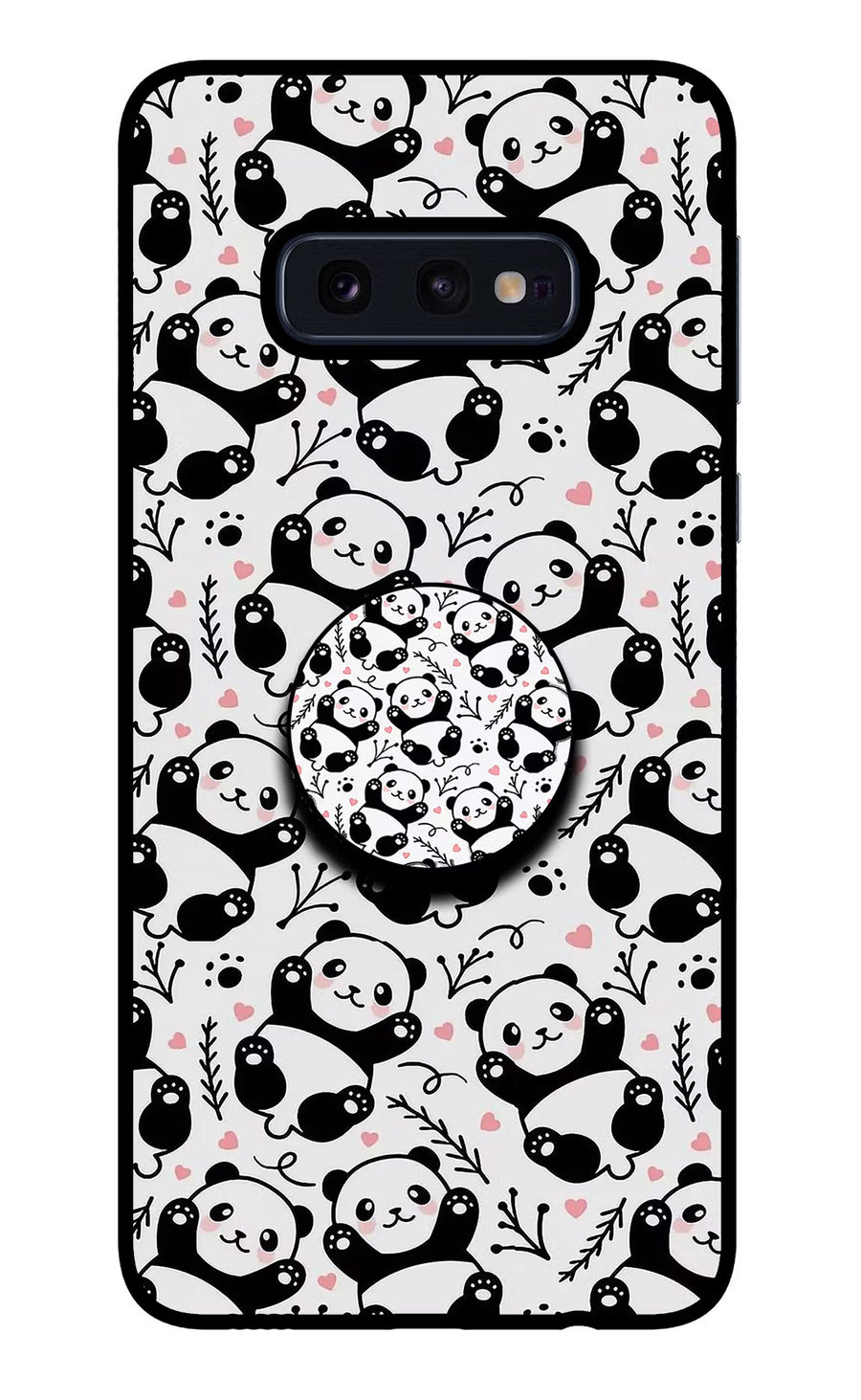 Cute Panda Samsung S10E Pop Case, Glass case
