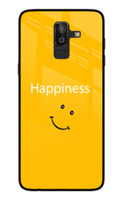 Happiness With Smiley Samsung On8 2018 Glass Case