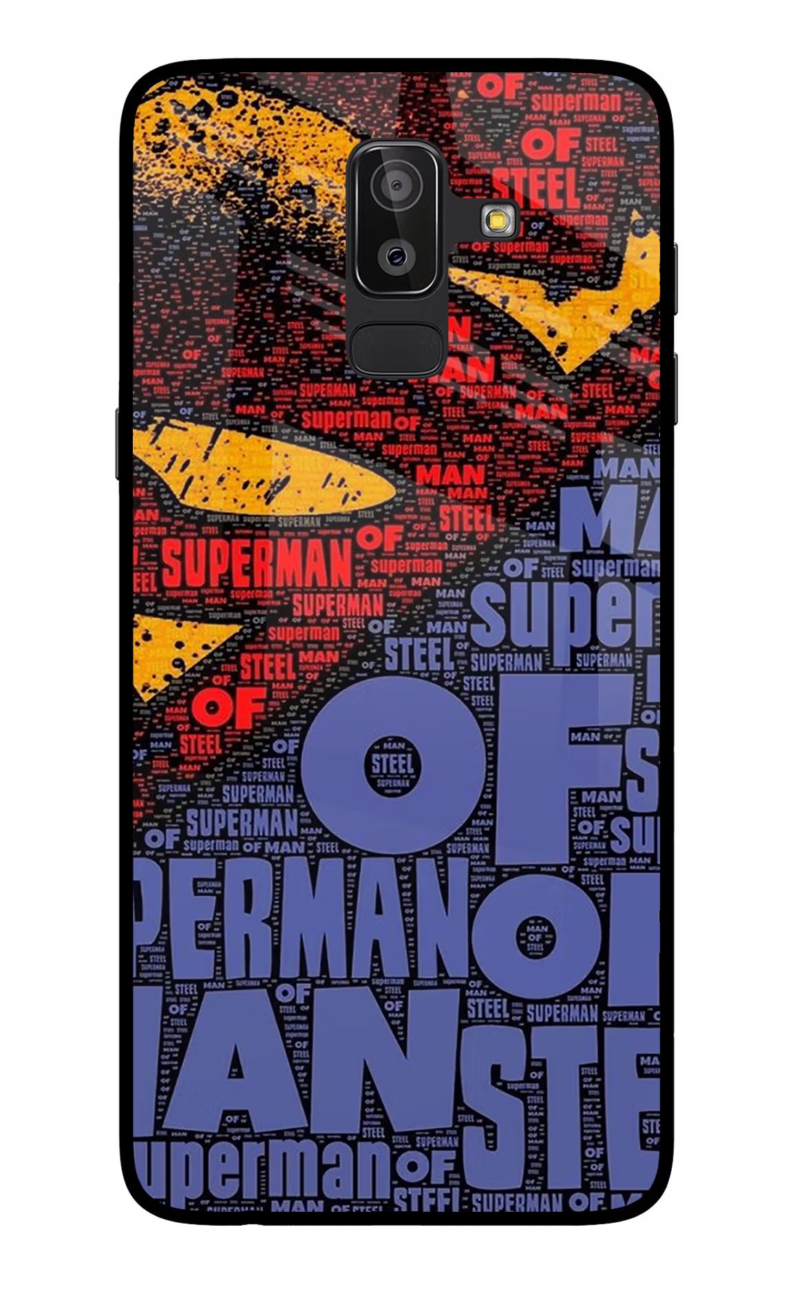 Superman Samsung On8 2018 Glass Case Back Cover by Casekaro