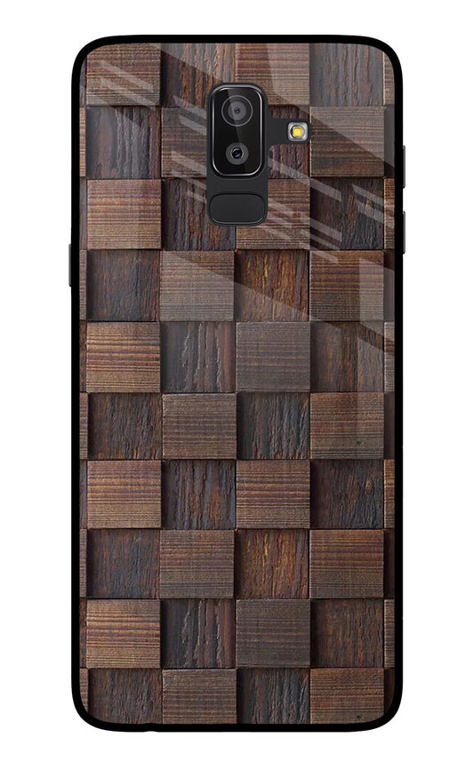 Wooden Cube Design Samsung On8 2018 Glass Case
