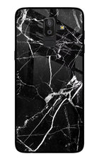 Black Marble Pattern Samsung On8 2018 Glass Case
