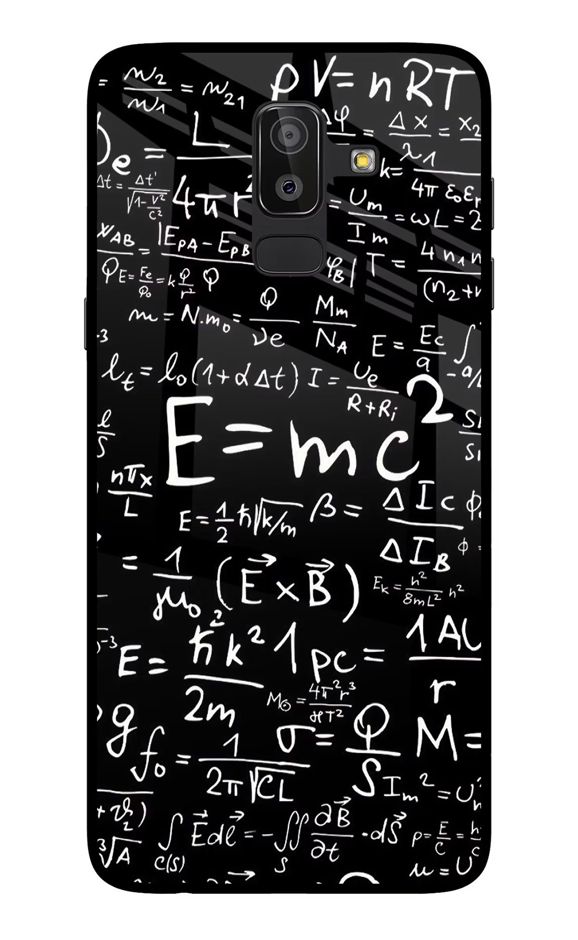 Physics Formula Samsung On8 2018 Glass Case Back Cover by Casekaro
