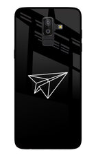 Paper Plane White Samsung On8 2018 Glass Case