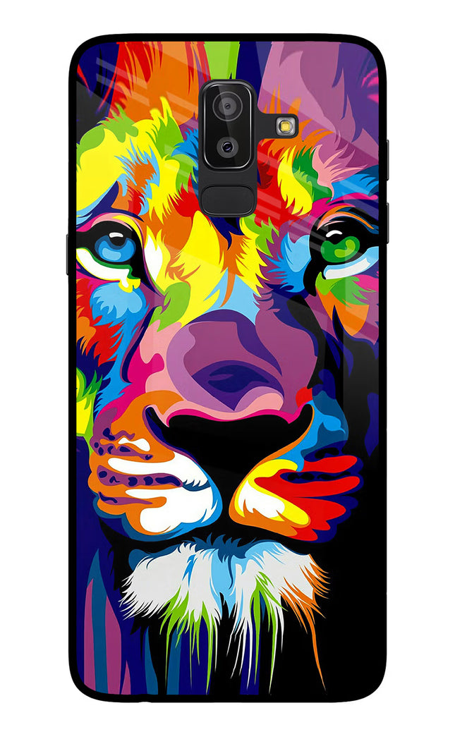 Lion Samsung On8 2018 Glass Case