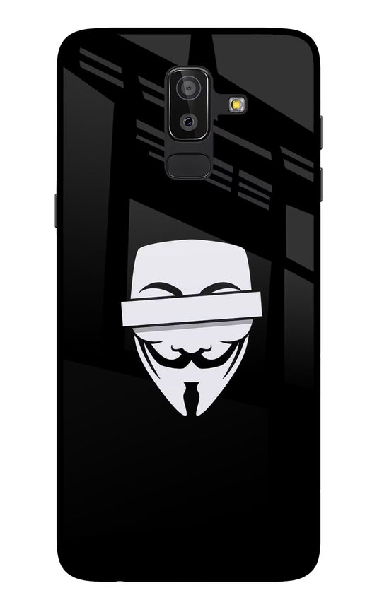 Anonymous Face Samsung On8 2018 Glass Case