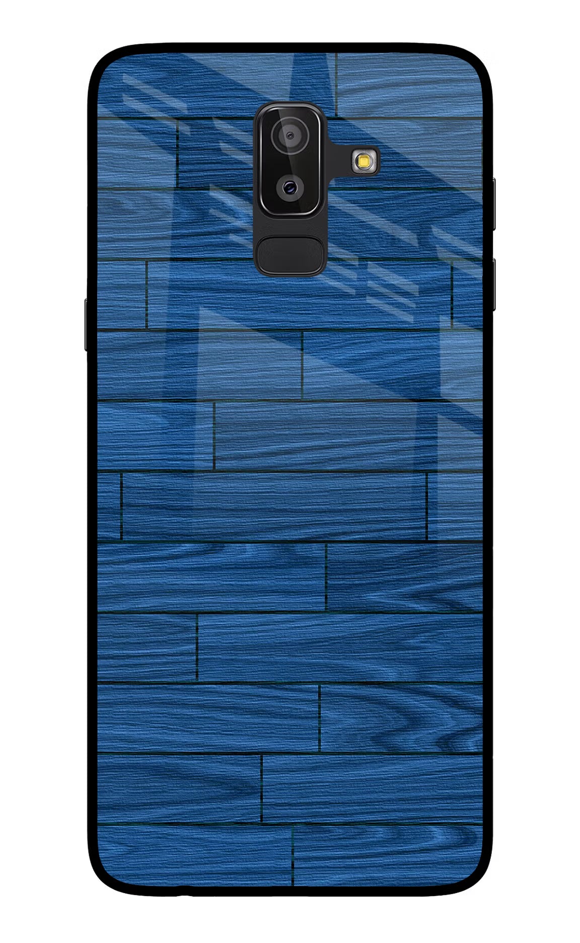 Wooden Texture Samsung On8 2018 Glass Case Back Cover by Casekaro
