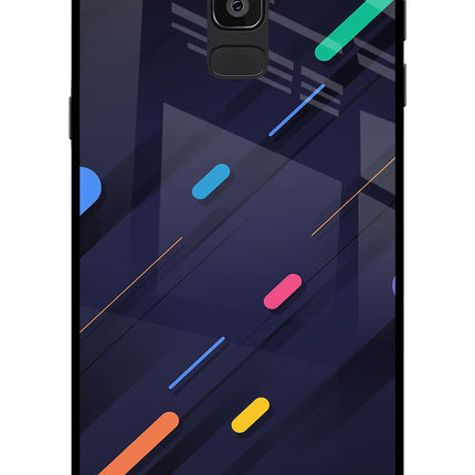 Abstract Design Samsung On8 2018 Glass Case Back Cover by Casekaro