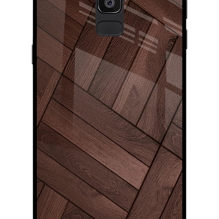 Wooden Texture Design Samsung On8 2018 Glass Case