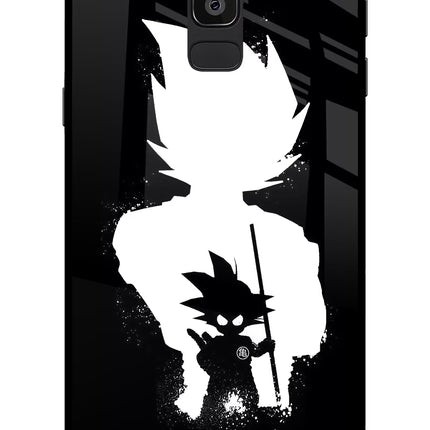 Goku Shadow Samsung On8 2018 Glass Case