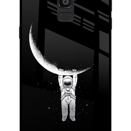Moon Space Samsung On8 2018 Glass Case