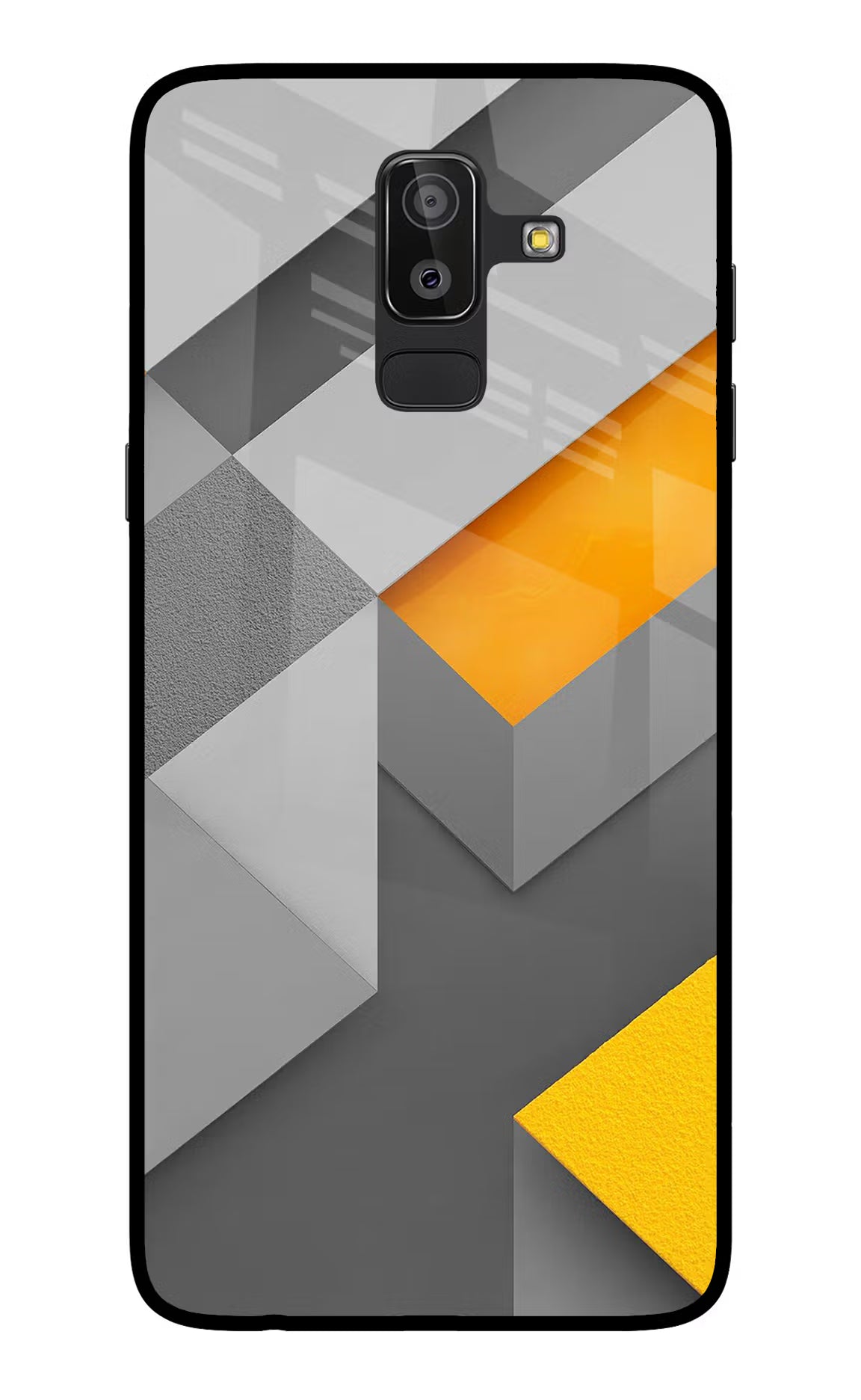 Abstract Samsung On8 2018 Glass Case Back Cover by Casekaro