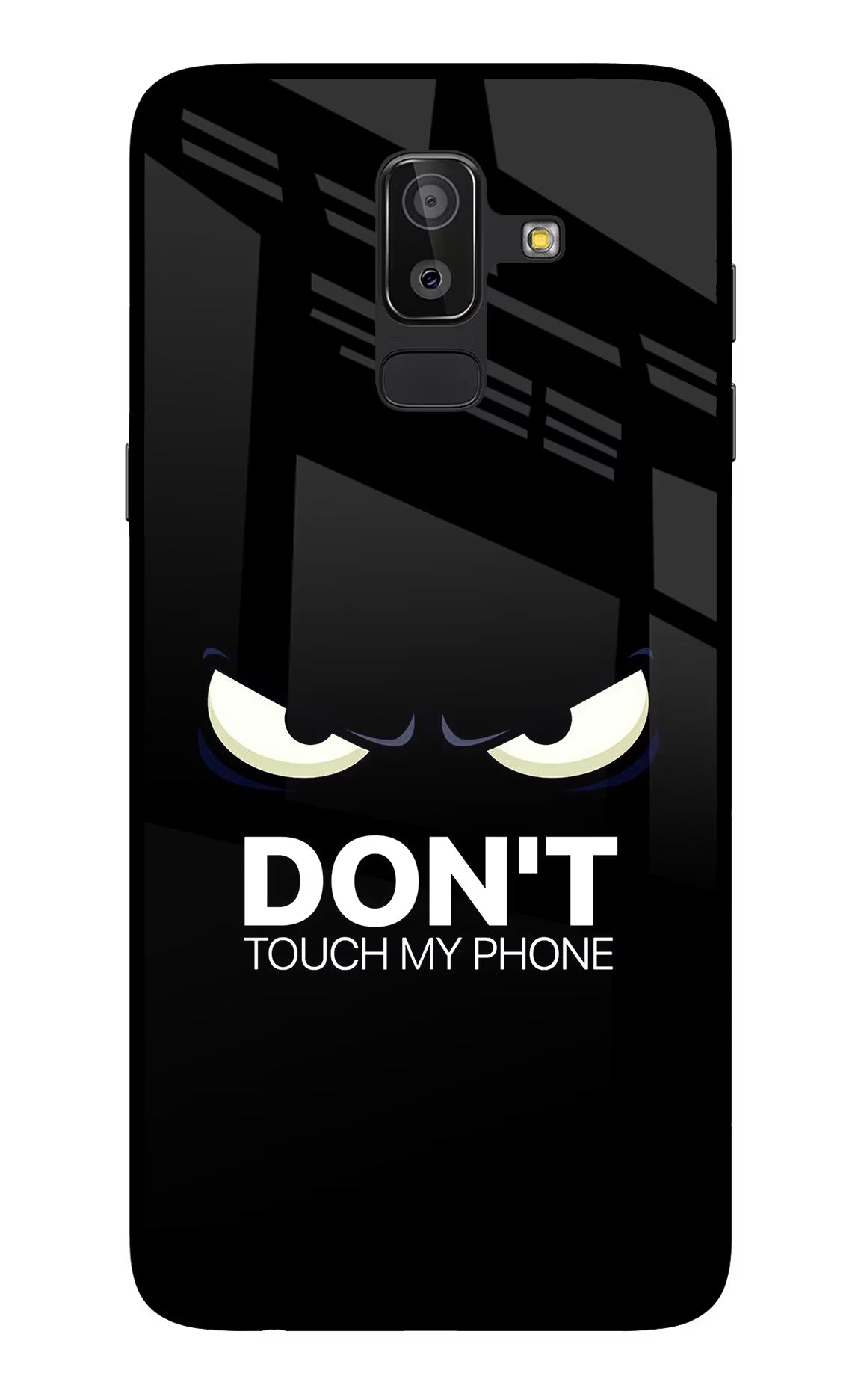 Don'T Touch My Phone Samsung On8 2018 Glass Case Back Cover by Casekaro