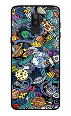 Space Abstract Samsung On8 2018 Glass Case