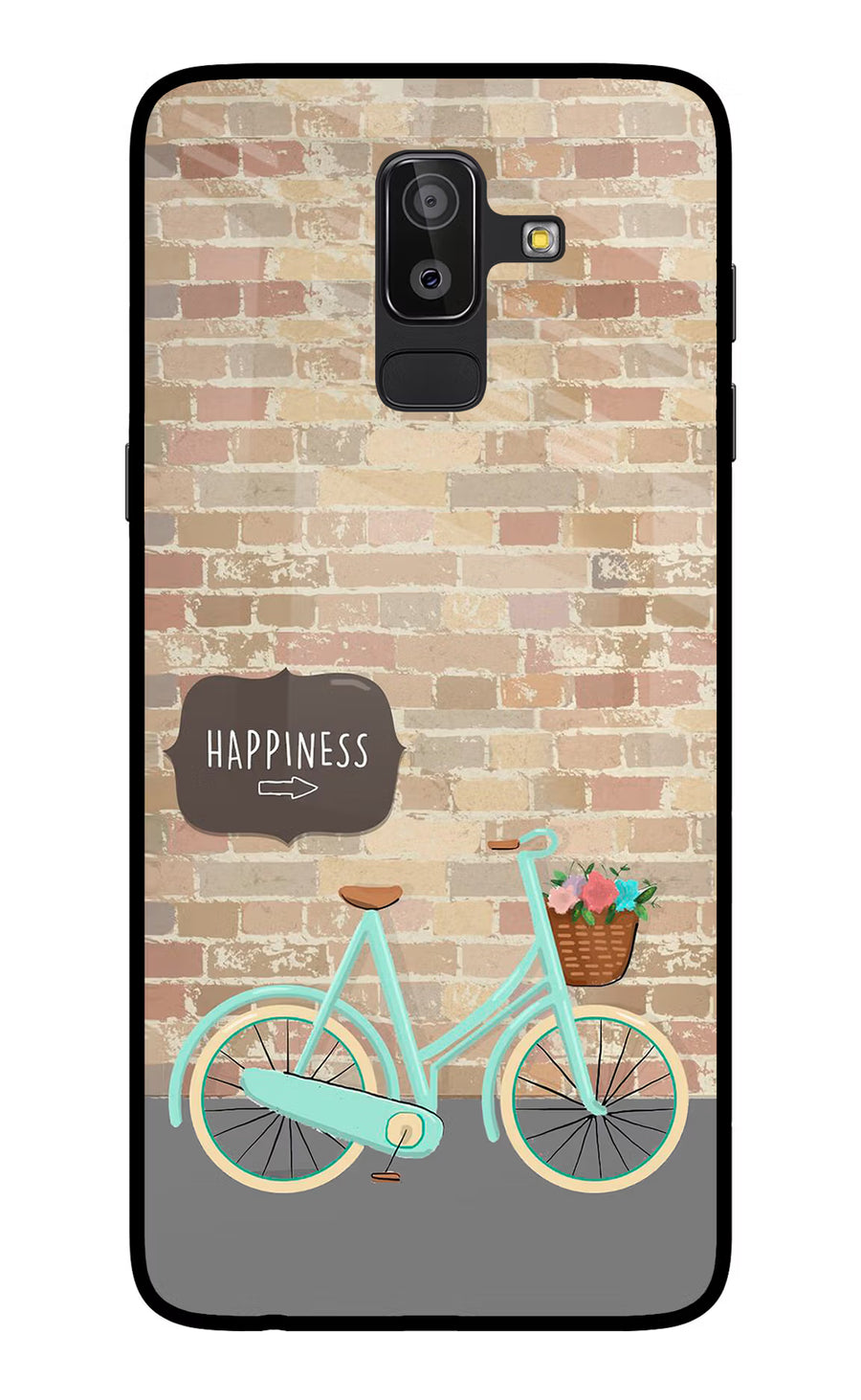Happiness Artwork Samsung On8 2018 Back Cover, Glass case