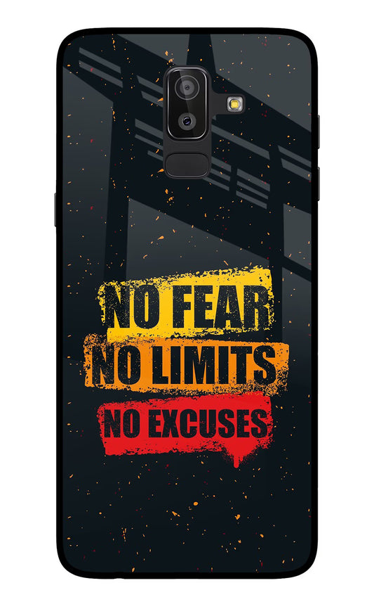 No Fear No Limits No Excuse Samsung On8 2018 Glass Case