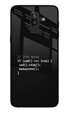 Life Motto Code Samsung On8 2018 Glass Case