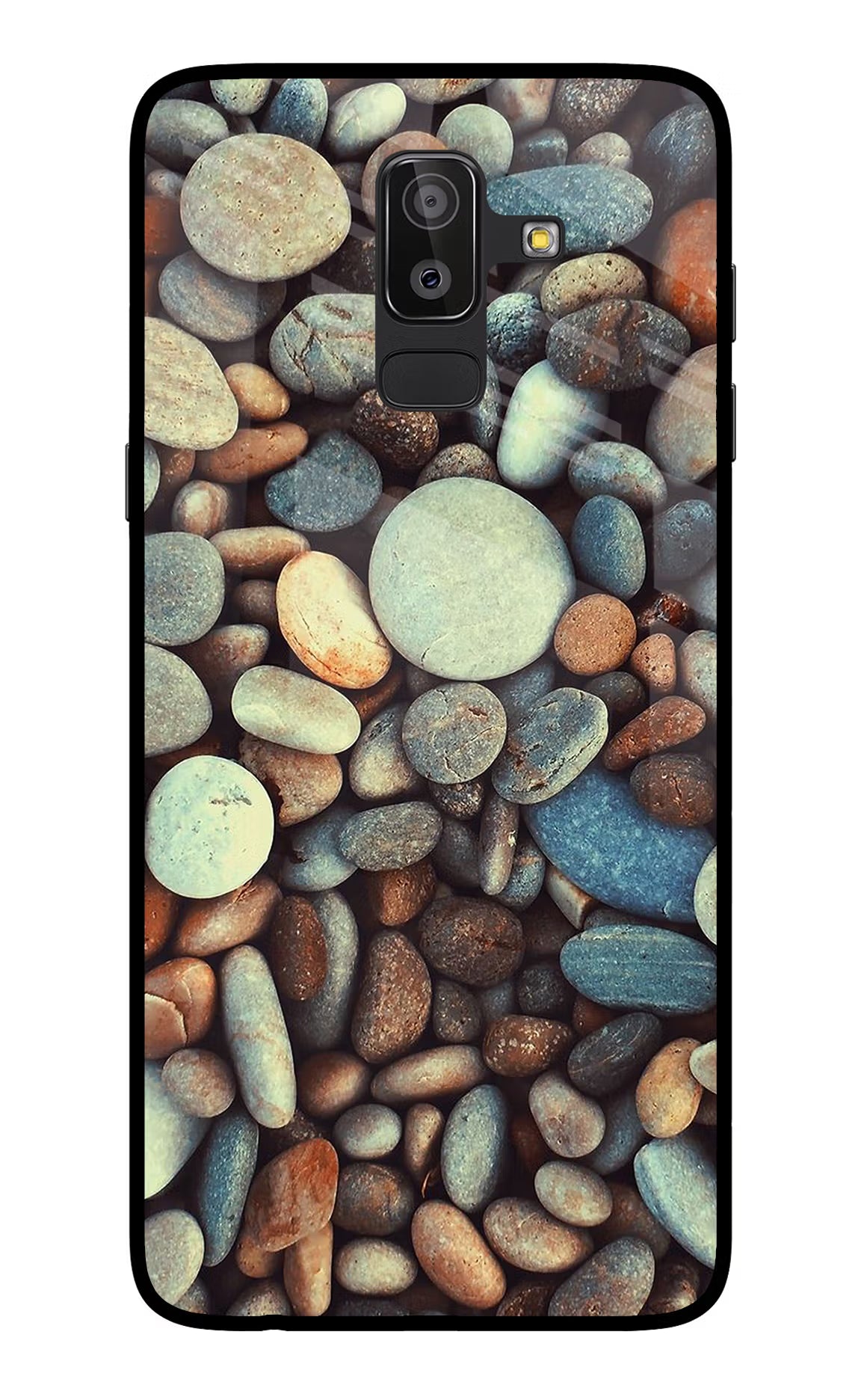 Pebble Samsung On8 2018 Glass Case Back Cover by Casekaro