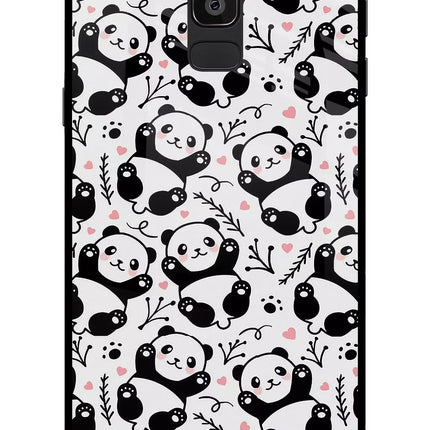Cute Panda Samsung On8 2018 Glass Case