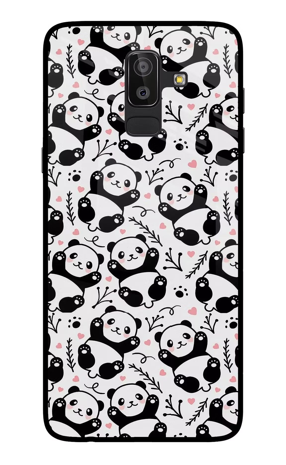 Cute Panda Samsung On8 2018 Glass Case