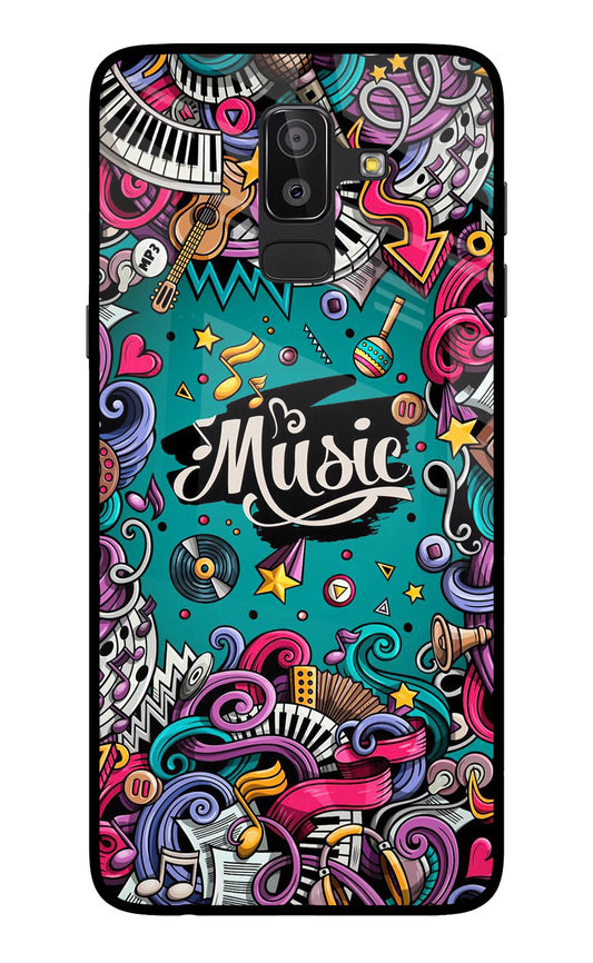 Music Graffiti Samsung On8 2018 Glass Case