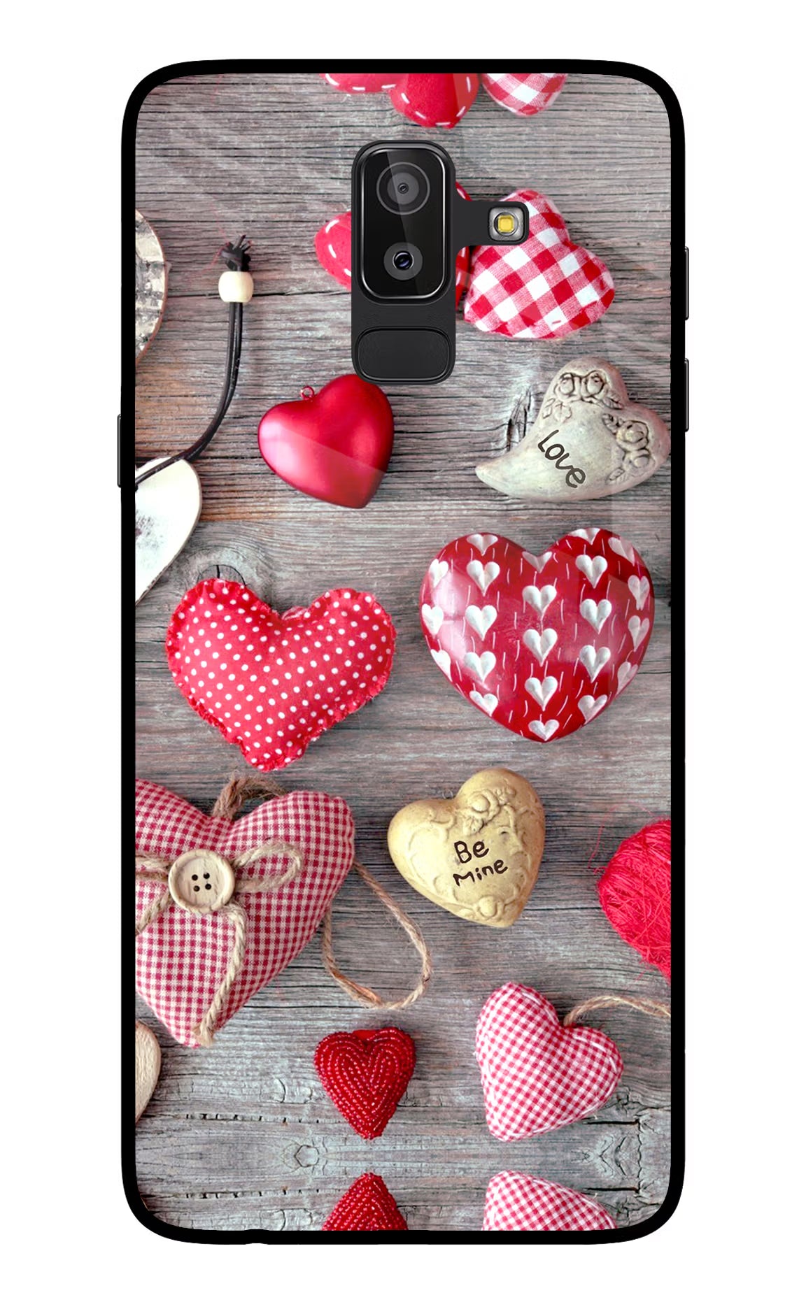 Love Wallpaper Samsung On8 2018 Glass Case