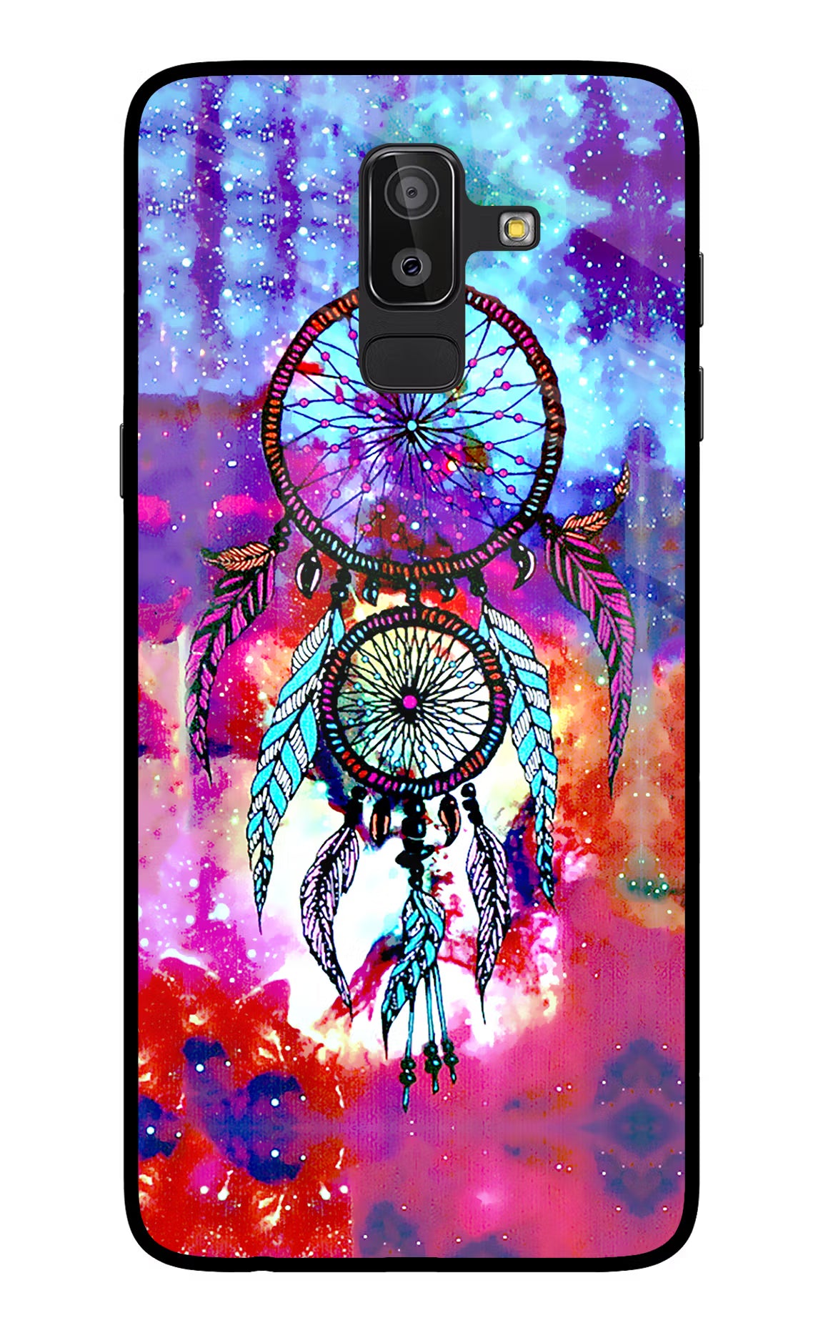 Dream Catcher Abstract Samsung On8 2018 Glass Case Back Cover by Casekaro