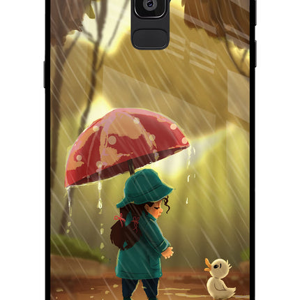 Rainy Day Samsung On8 2018 Glass Case