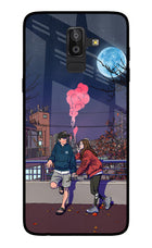 Chilling Couple Samsung On8 2018 Glass Case