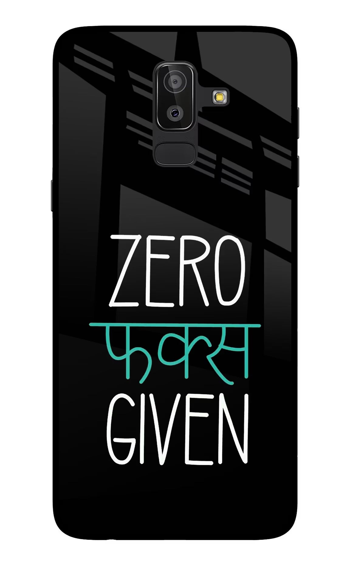 Zero Fucks Given Samsung On8 2018 Glass Case