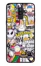 Sticker Bomb Samsung On8 2018 Glass Case