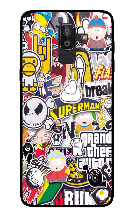 Sticker Bomb Samsung On8 2018 Glass Case