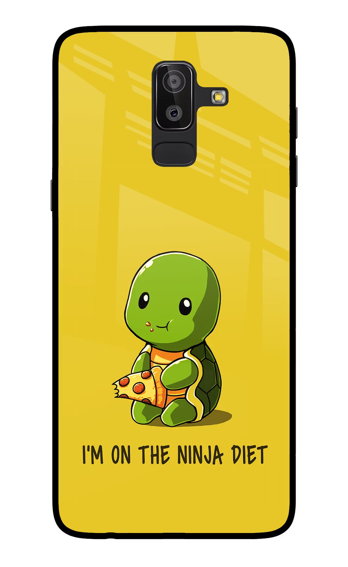 I'm on Ninja Diet Samsung On8 2018 Glass Case Back Cover by Casekaro