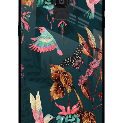 Birds Samsung On8 2018 Glass Case Back Cover by Casekaro