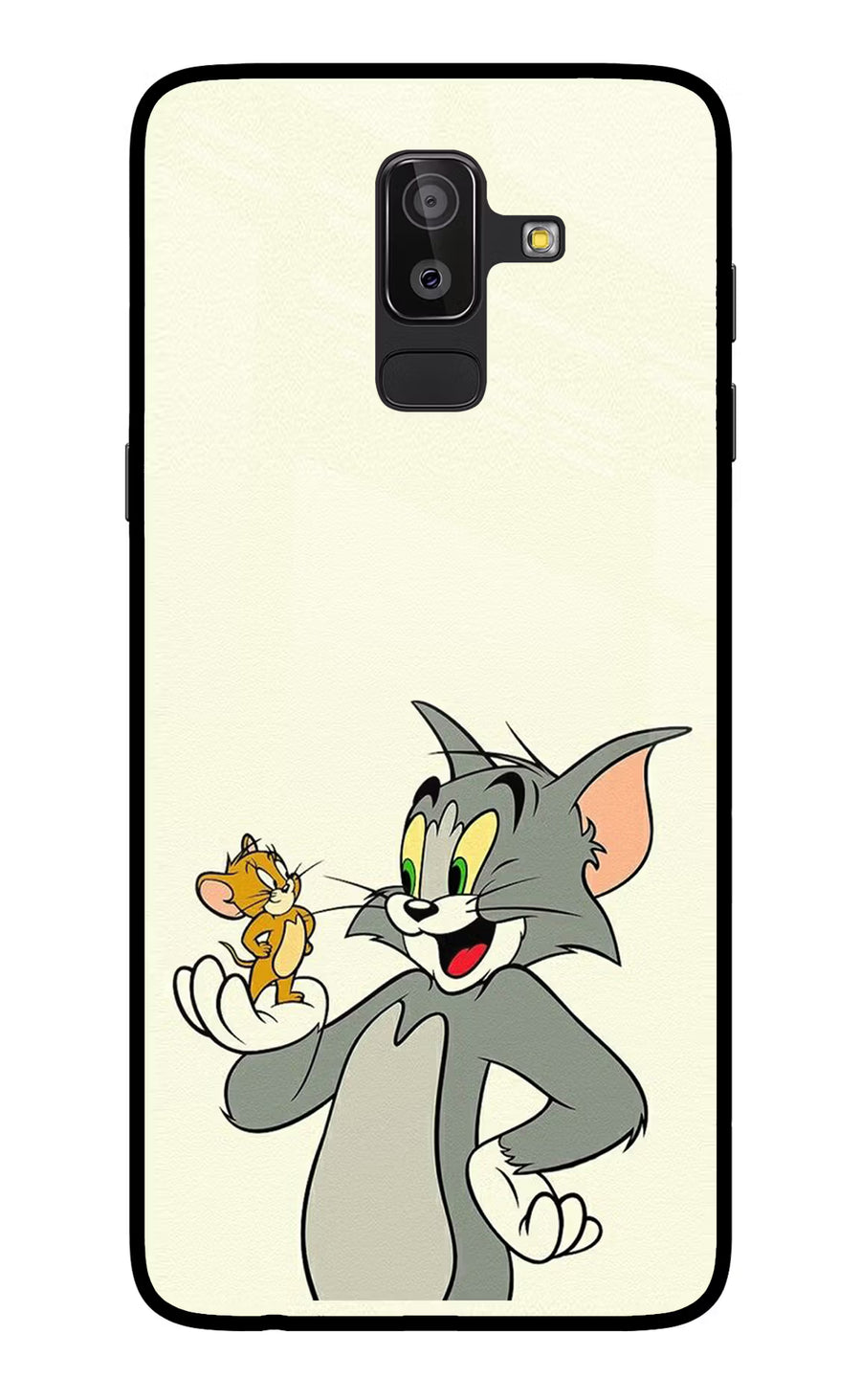 Tom & Jerry Samsung On8 2018 Back Cover, Glass case