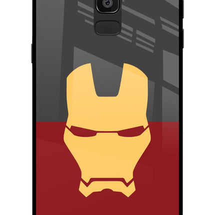Ironman Samsung On8 2018 Glass Case Back Cover by Casekaro