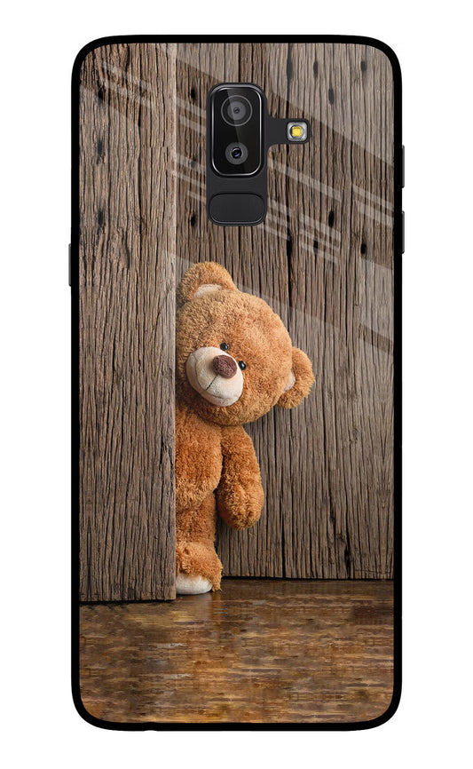Teddy Wooden Samsung On8 2018 Glass Case