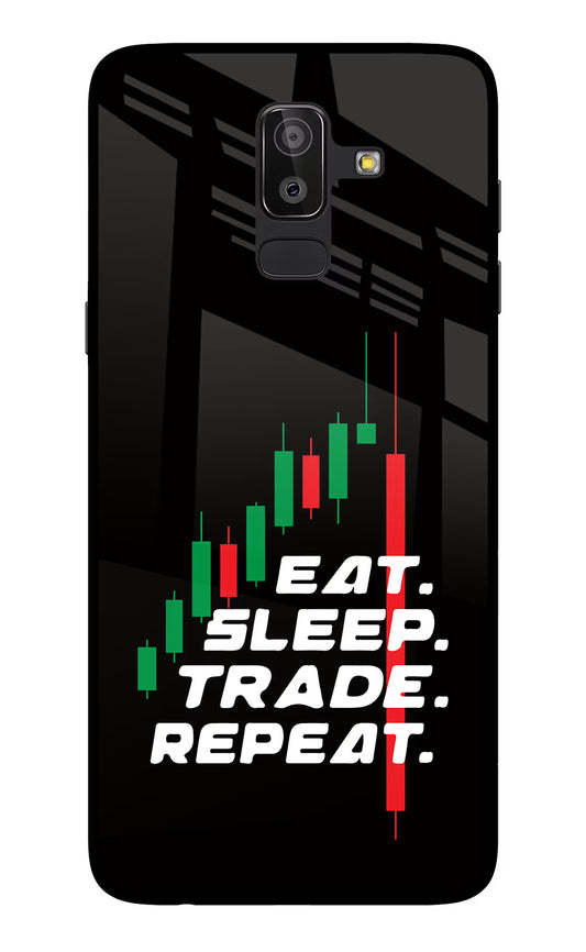 Eat Sleep Trade Repeat Samsung On8 2018 Glass Case