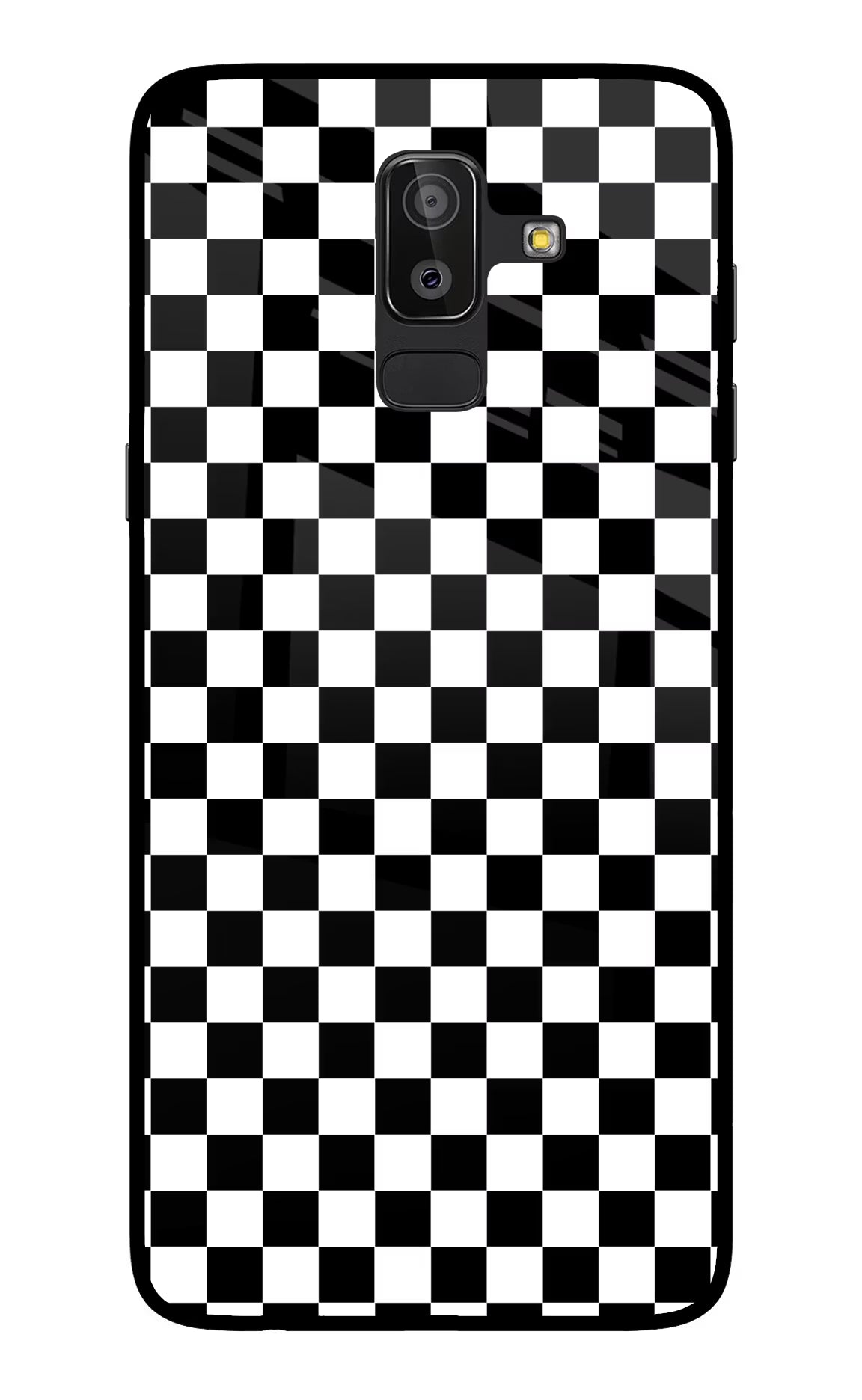 Chess Board Samsung On8 2018 Glass Case Back Cover by Casekaro