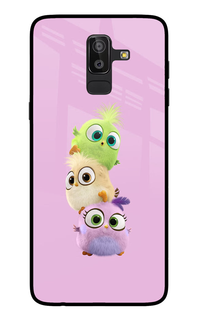 Cute Little Birds Samsung On8 2018 Glass Case Back Cover by Casekaro