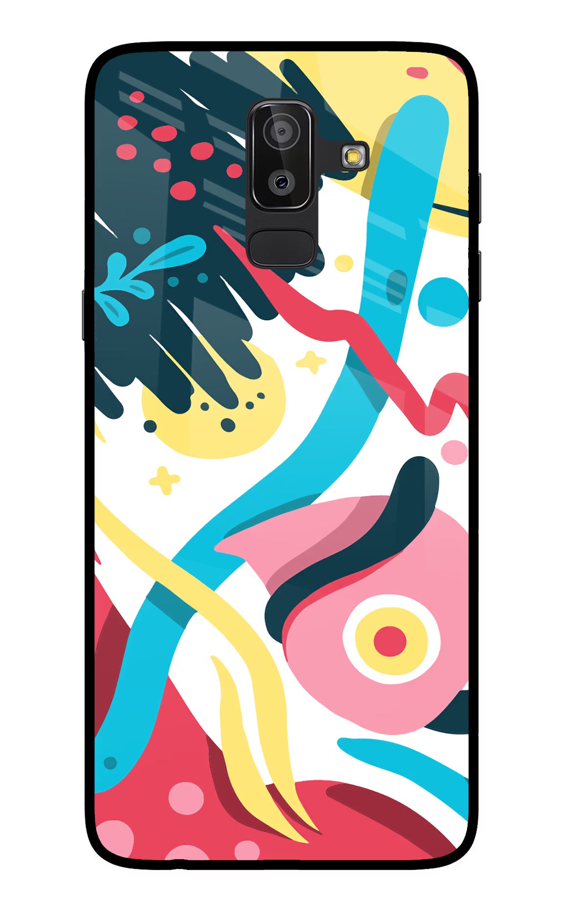 Trippy Samsung On8 2018 Glass Case Back Cover by Casekaro
