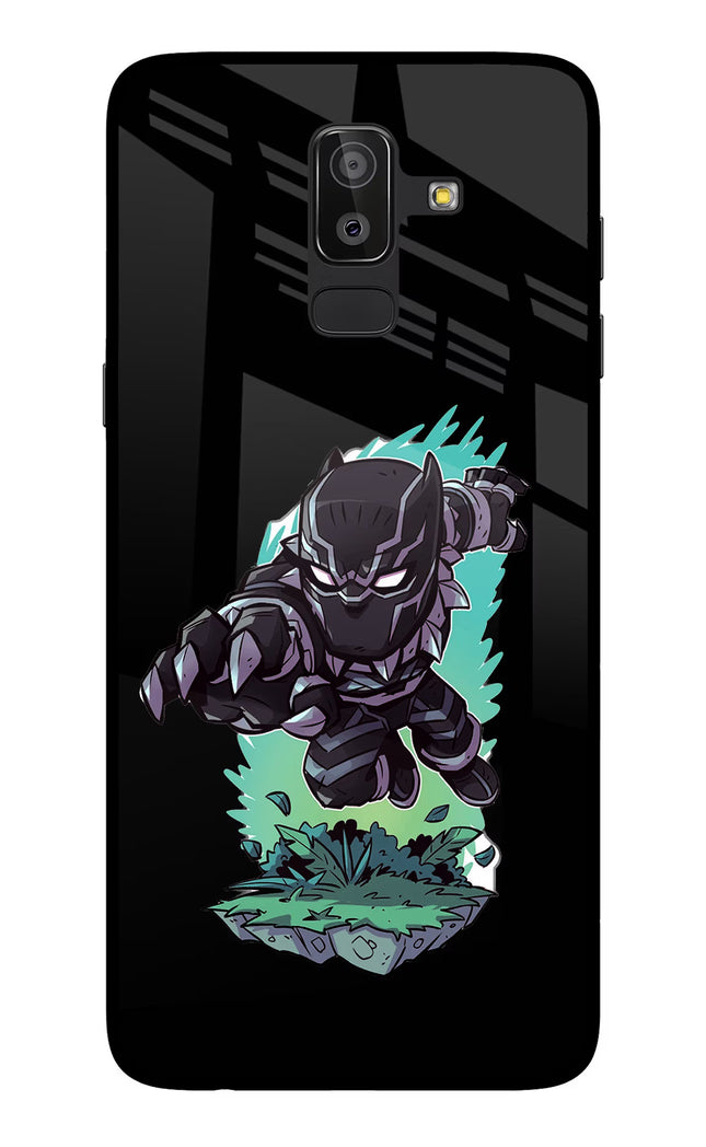 Black Panther Samsung On8 2018 Glass Case Back Cover by Casekaro