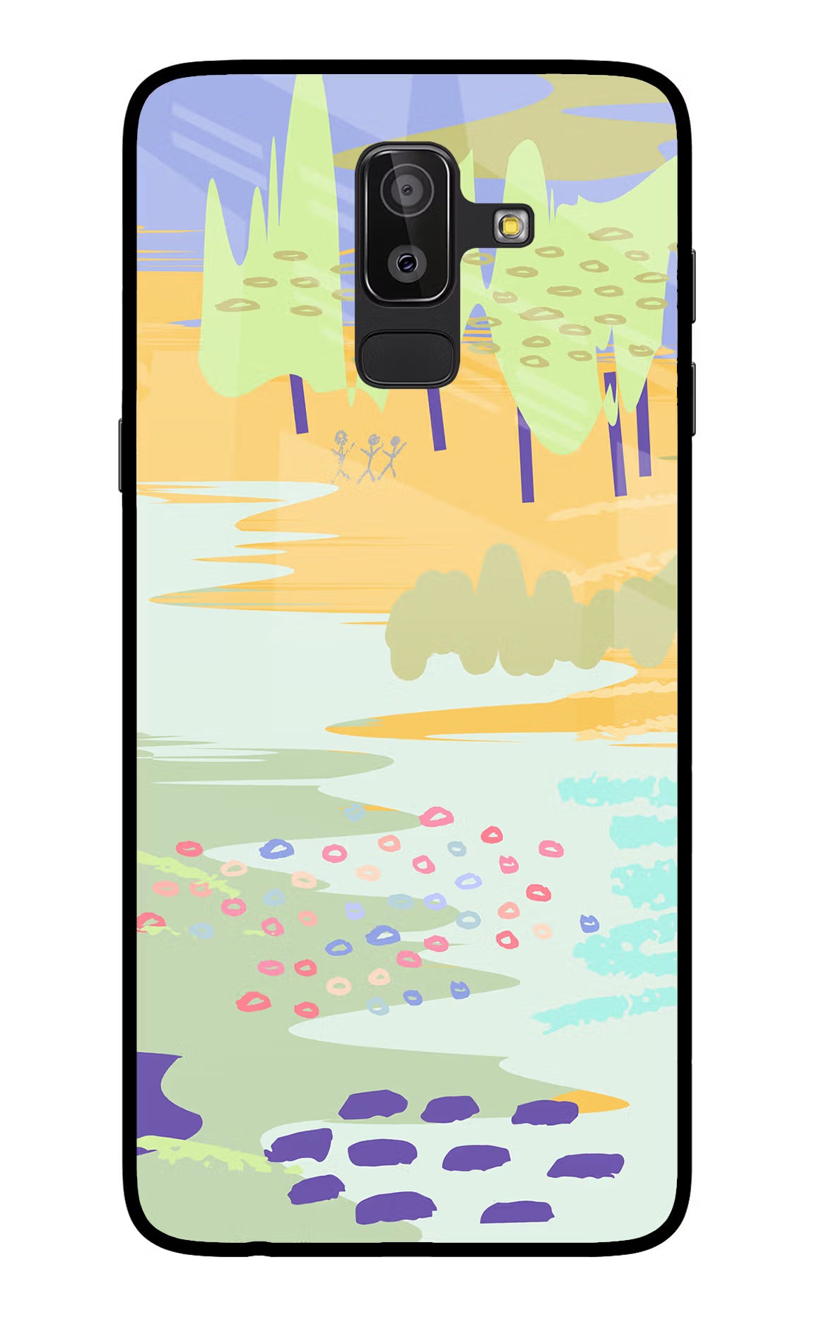 Scenery Samsung On8 2018 Glass Case Back Cover by Casekaro