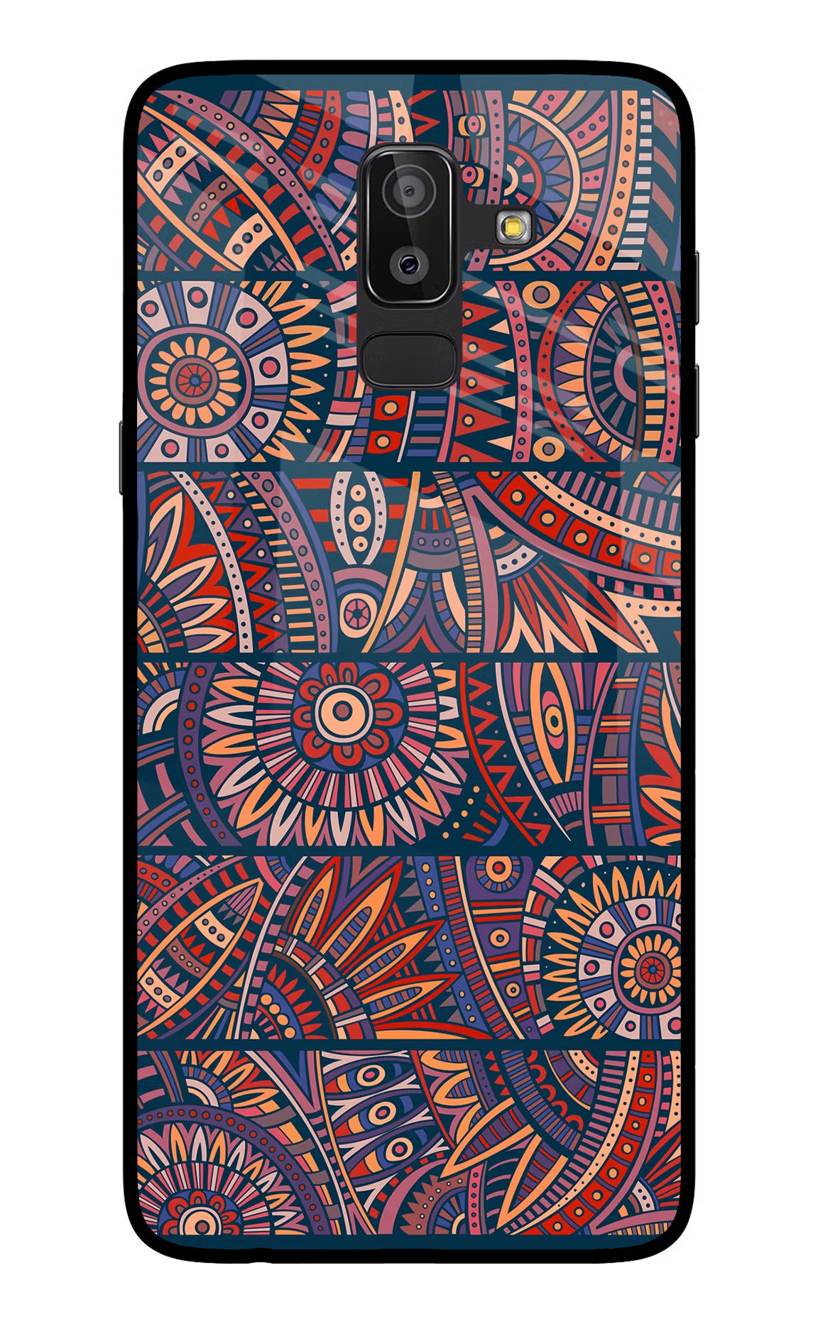 African Culture Design Samsung On8 2018 Glass Case Back Cover by Casekaro
