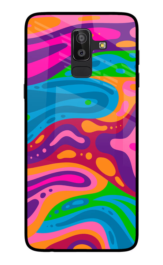 Trippy Pattern Samsung On8 2018 Glass Case