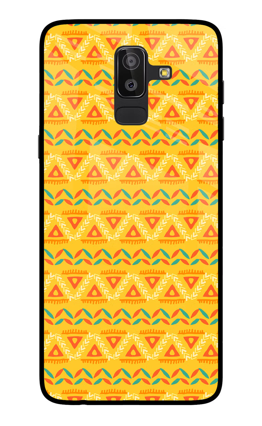 Tribal Pattern Samsung On8 2018 Back Cover, Glass case