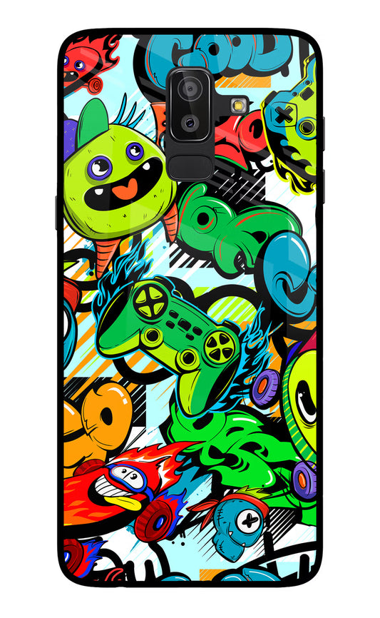 Game Doodle Samsung On8 2018 Glass Case