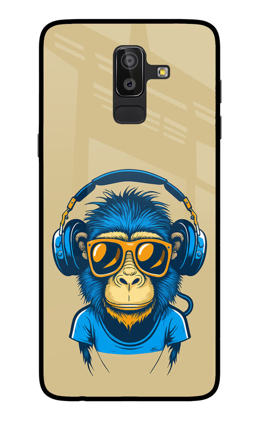 Monkey Headphone Samsung On8 2018 Glass Case
