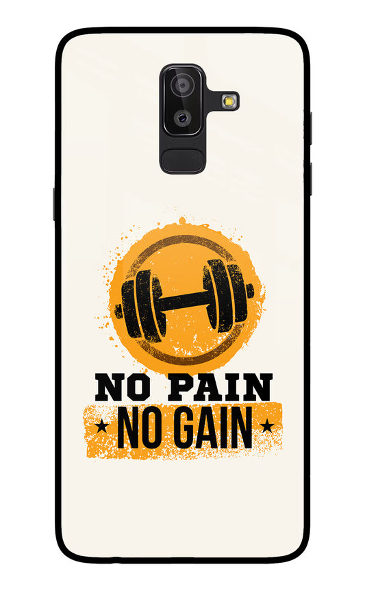 No Pain No Gain Samsung On8 2018 Glass Case