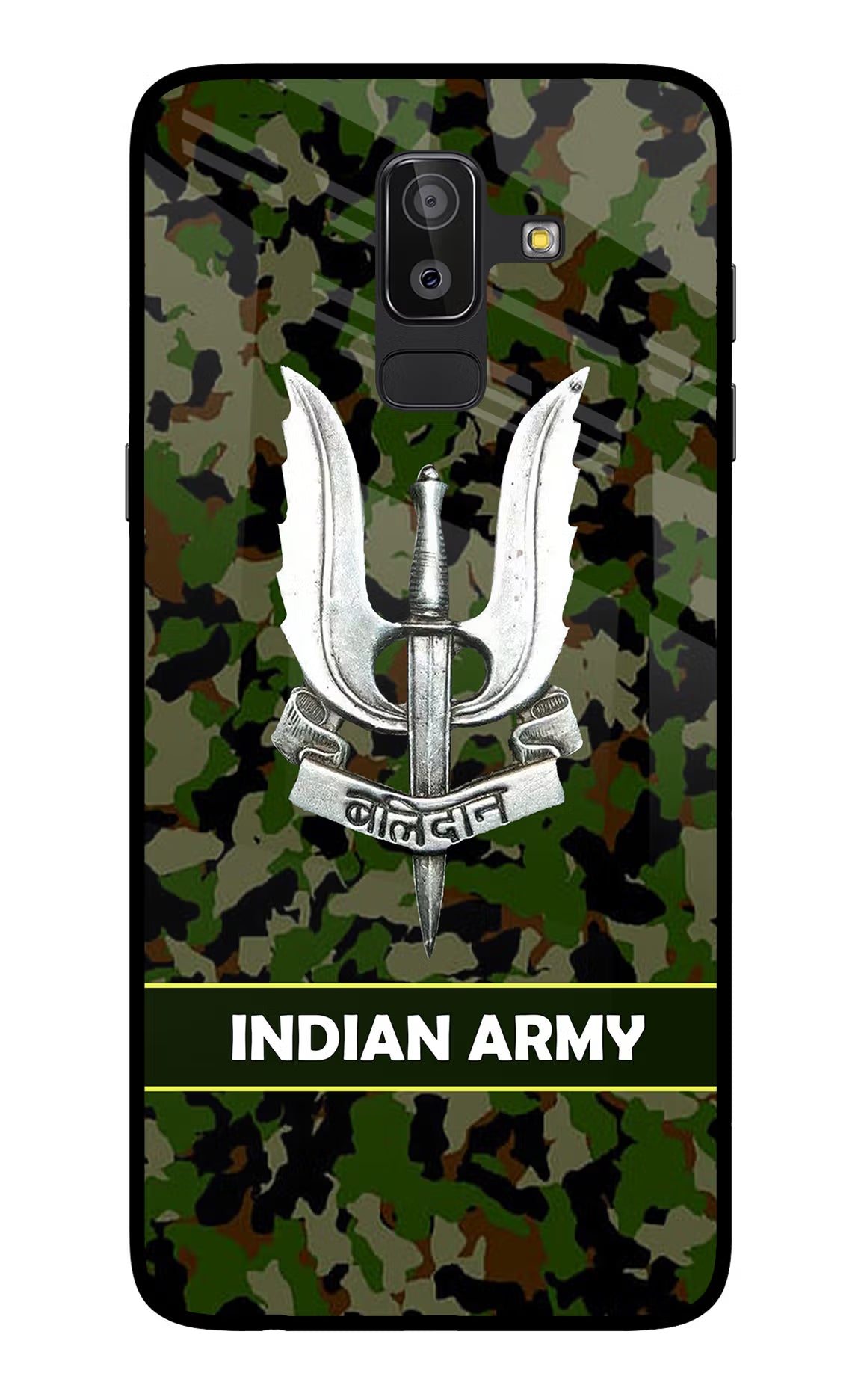 Balidan Indian Logo Samsung On8 2018 Glass Case Back Cover by Casekaro