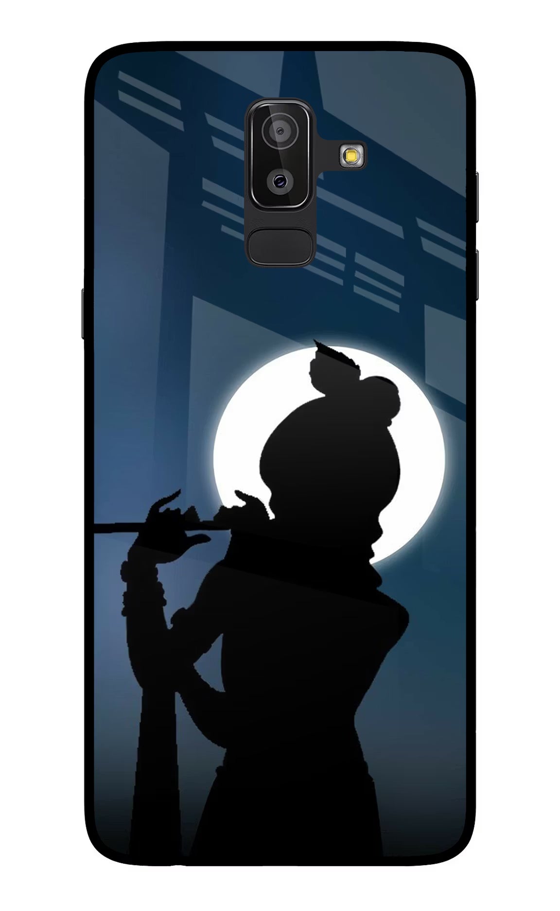 Shri Krishna Silhouette Samsung On8 2018 Glass Case